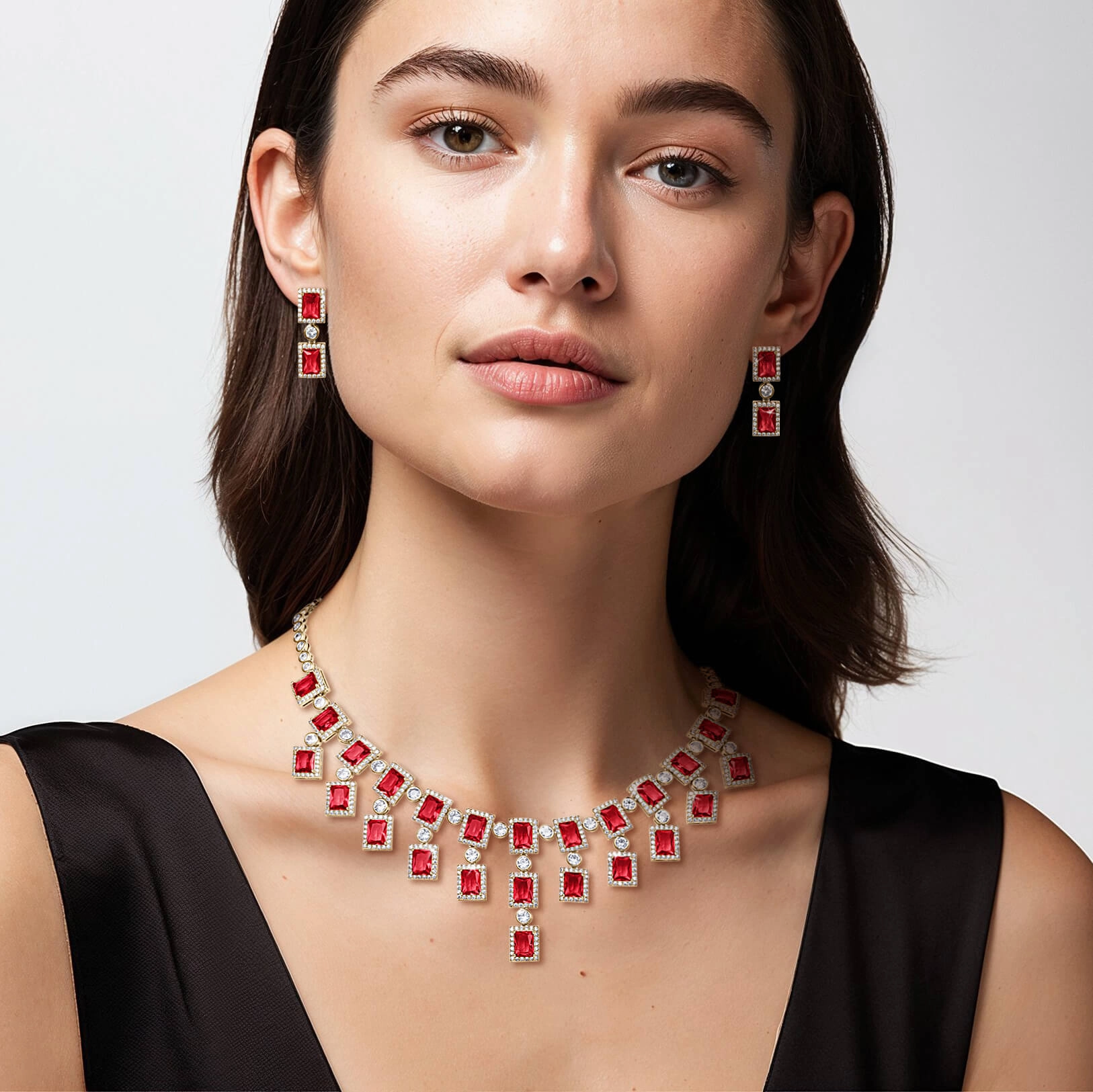 Royale Crimson Earrings