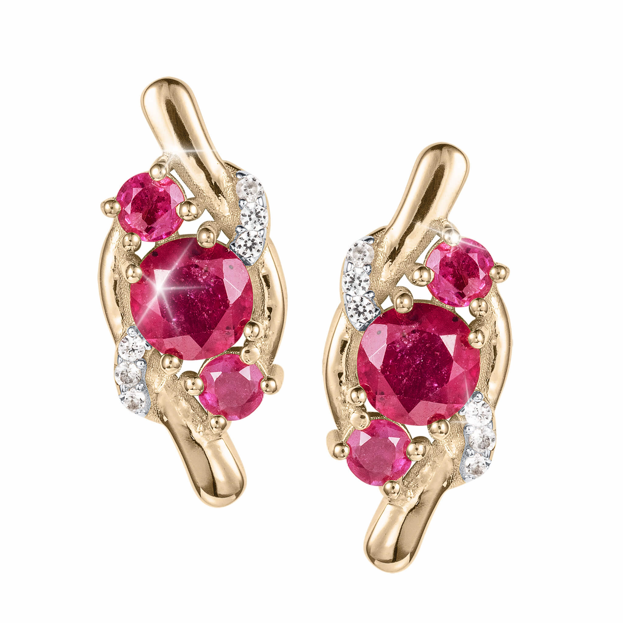 Ruby Glow Earrings