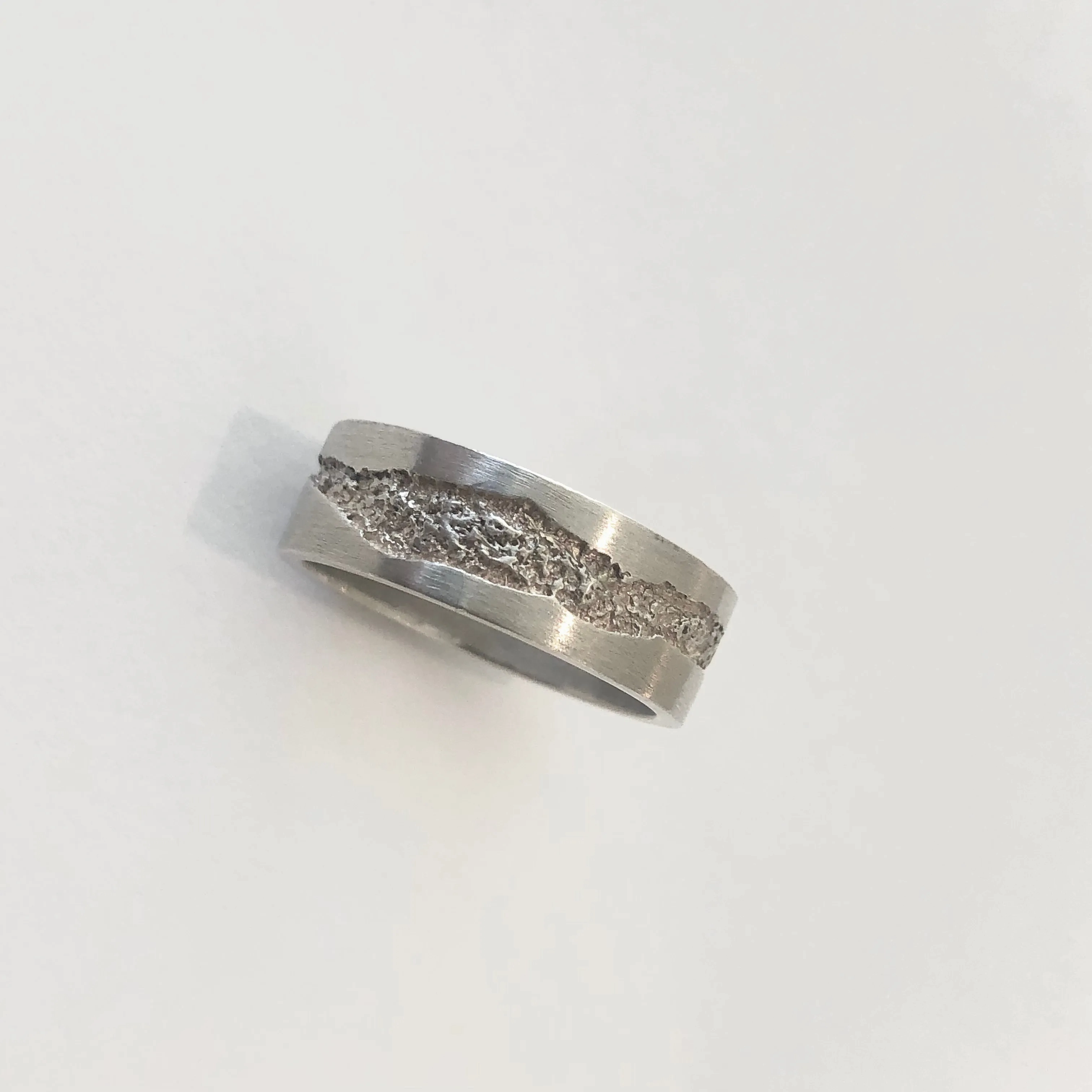 San Andreas Band White Gold with Rose Gold Plating