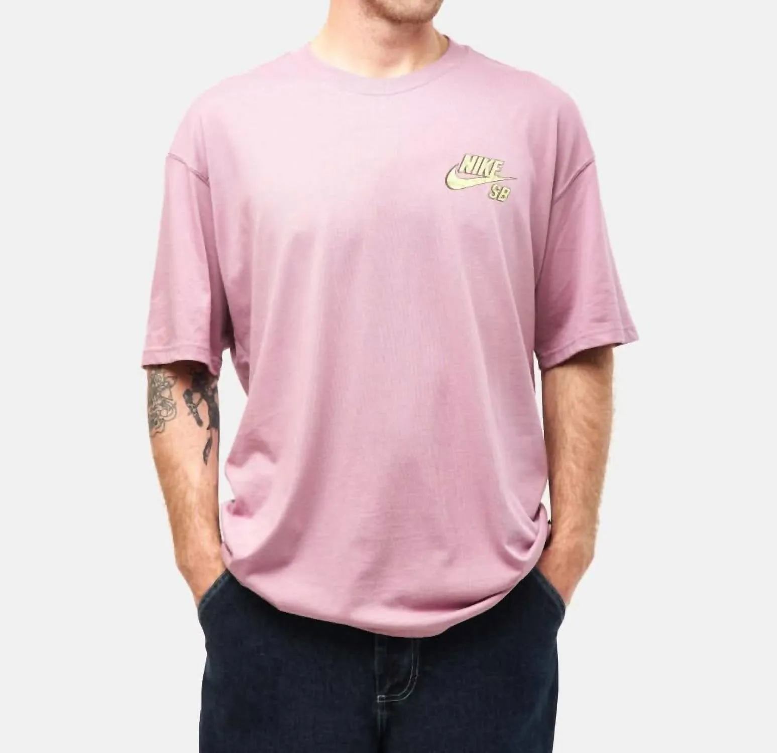 Sb Spider Crewneck T-Shirt In Plum Dust