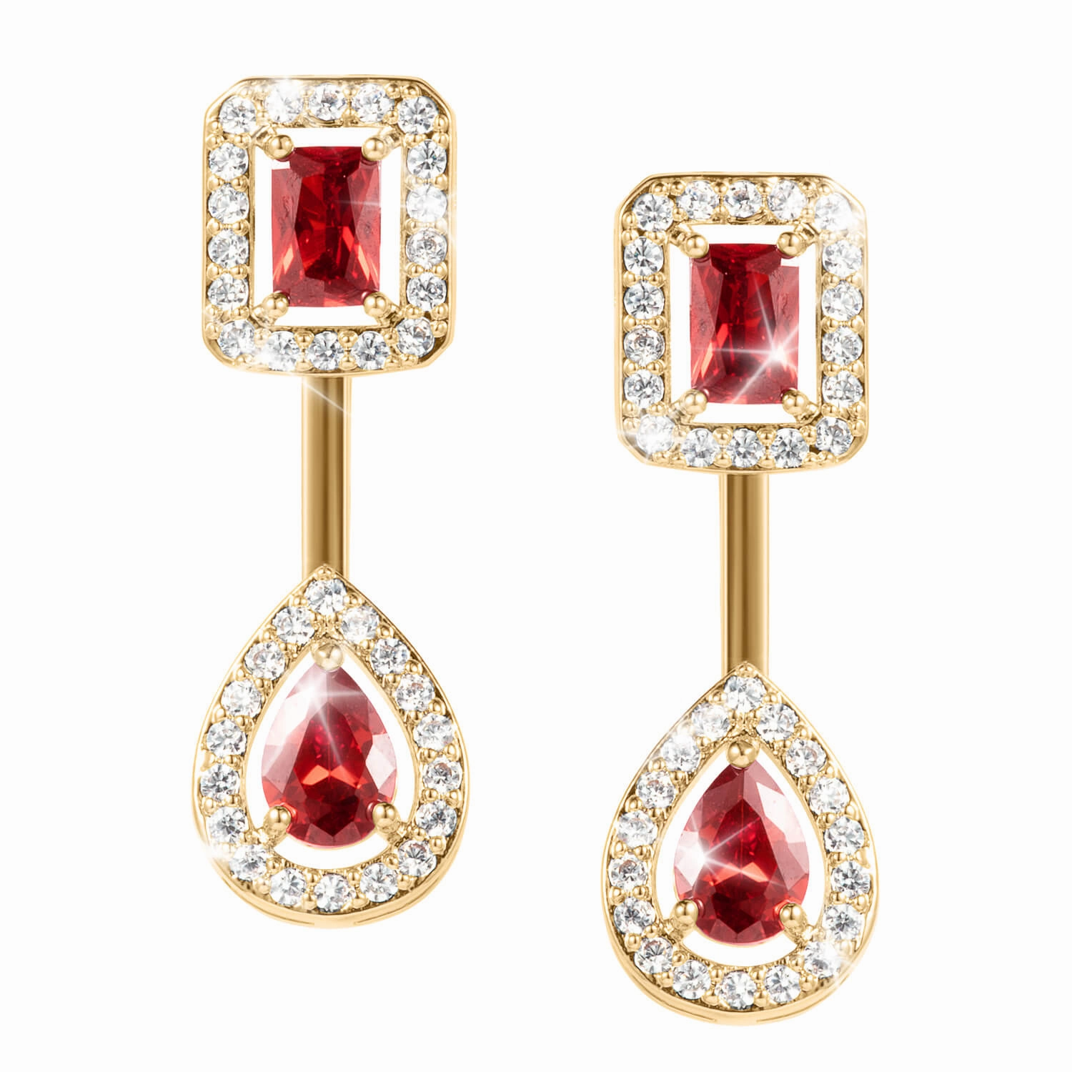 Scarlet Opulence Earrings