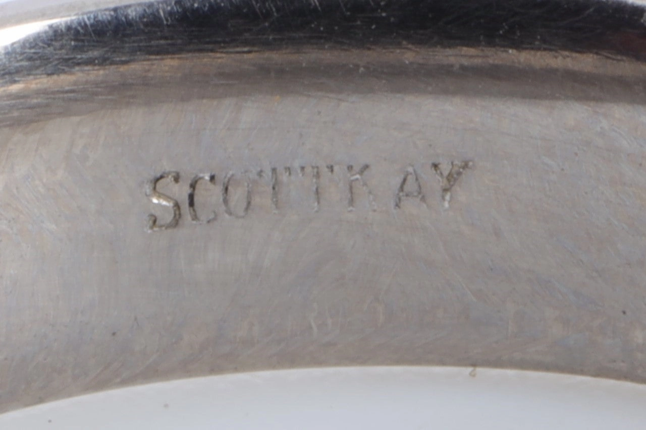 Scott Kay 14k White Gold Wedding Band Size 10 (6.66g.)