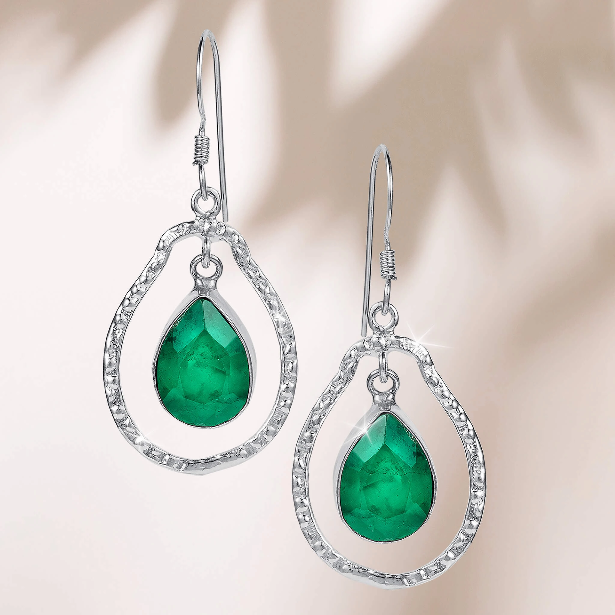 Serene Emerald Earrings