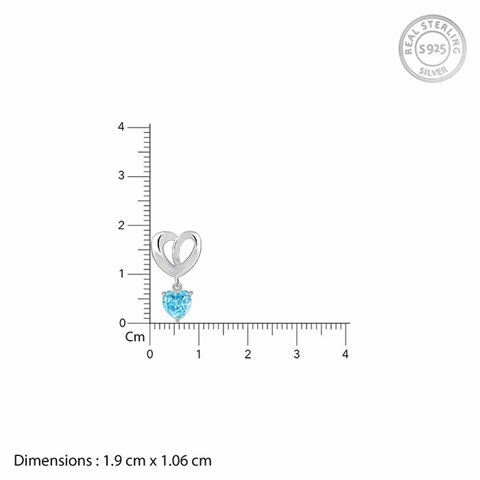 Silver Adore Love Earrings