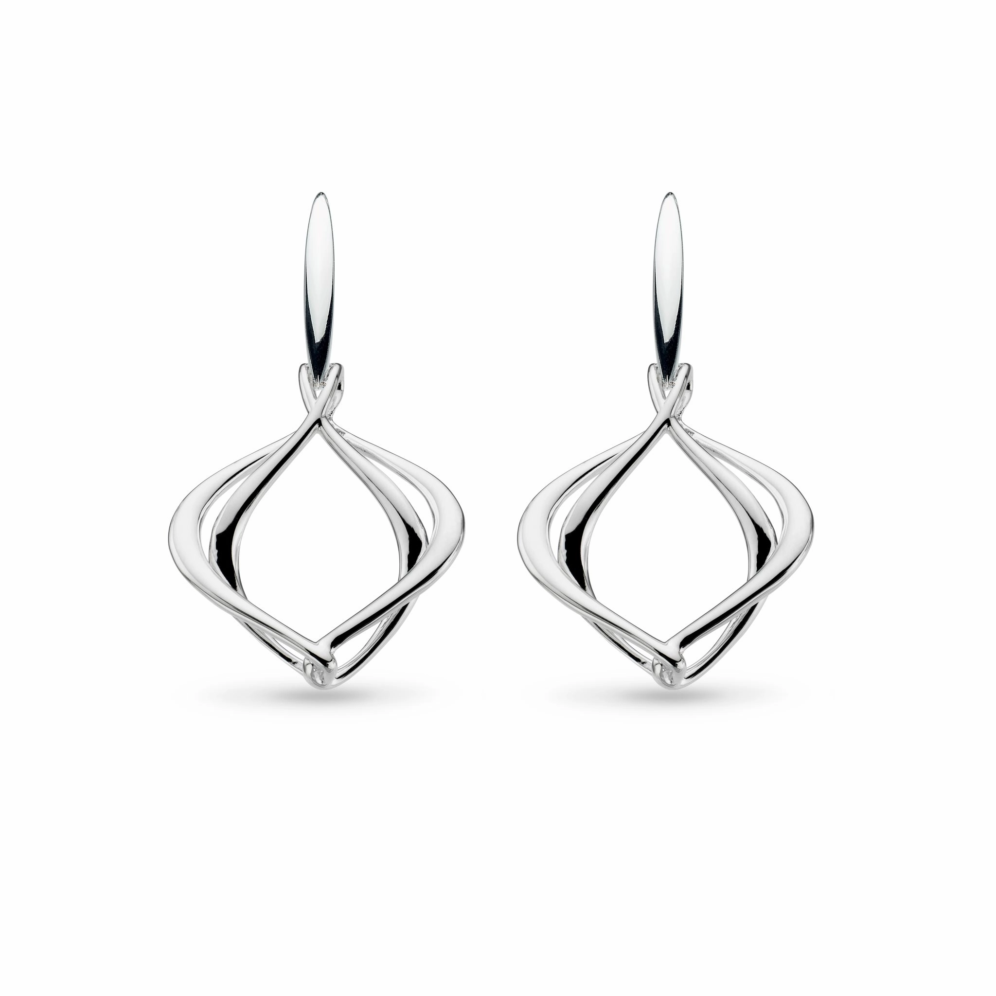Silver Alicia Grande Drop Earrings