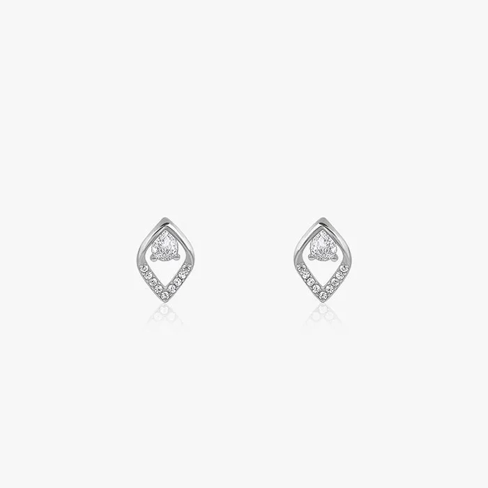 Silver Bling Queen Earrings
