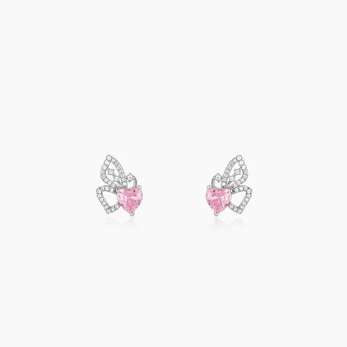 Silver Butterflies Desire Stud Earrings