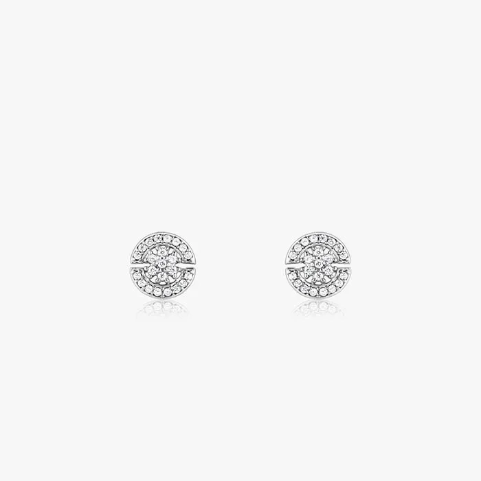 Silver Circular Earrings