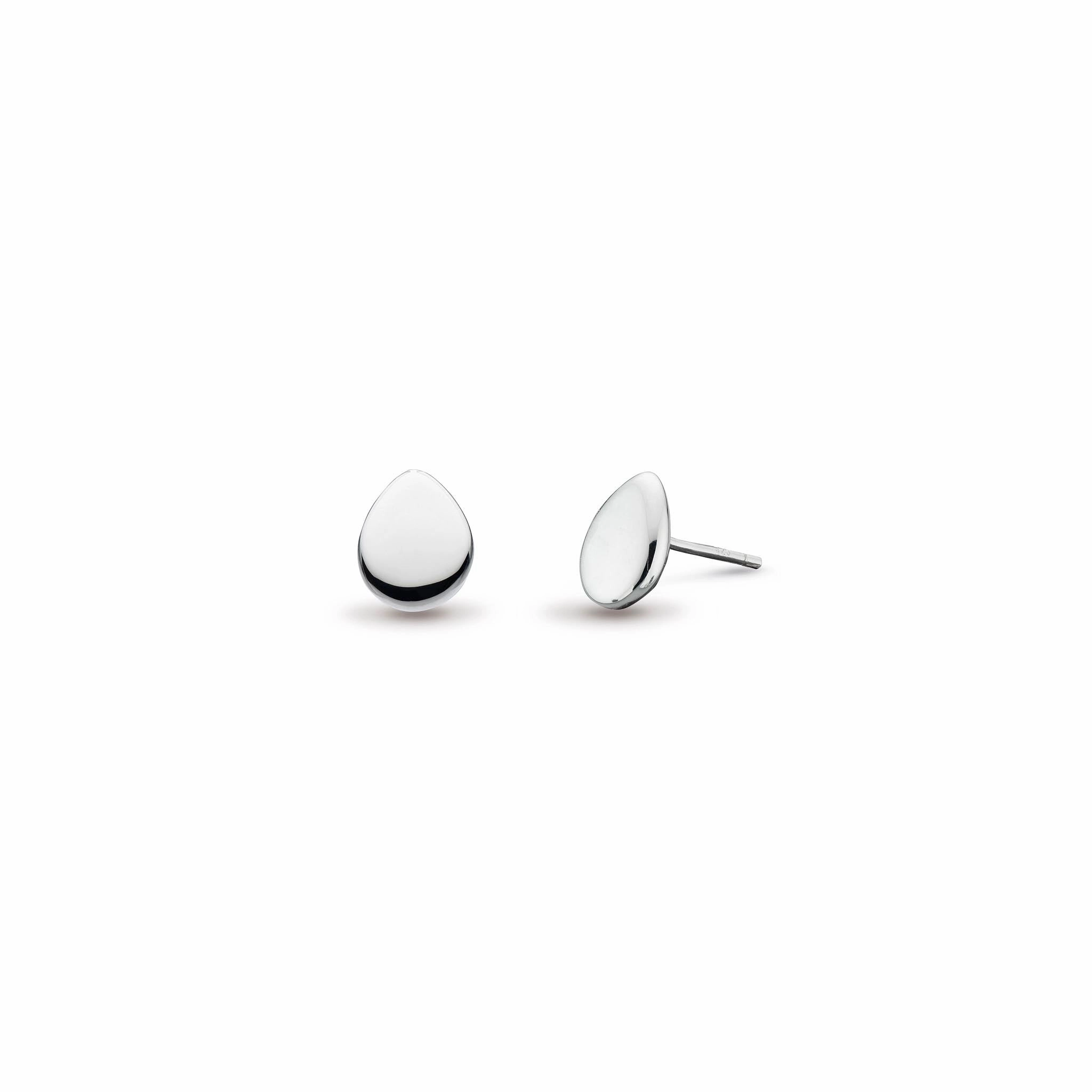 Silver Coast Pebble Small Stud Earrings