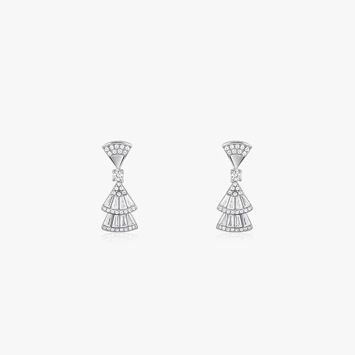 Silver Floraine Earrings