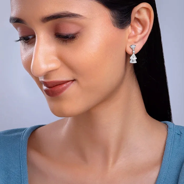 Silver Floraine Earrings