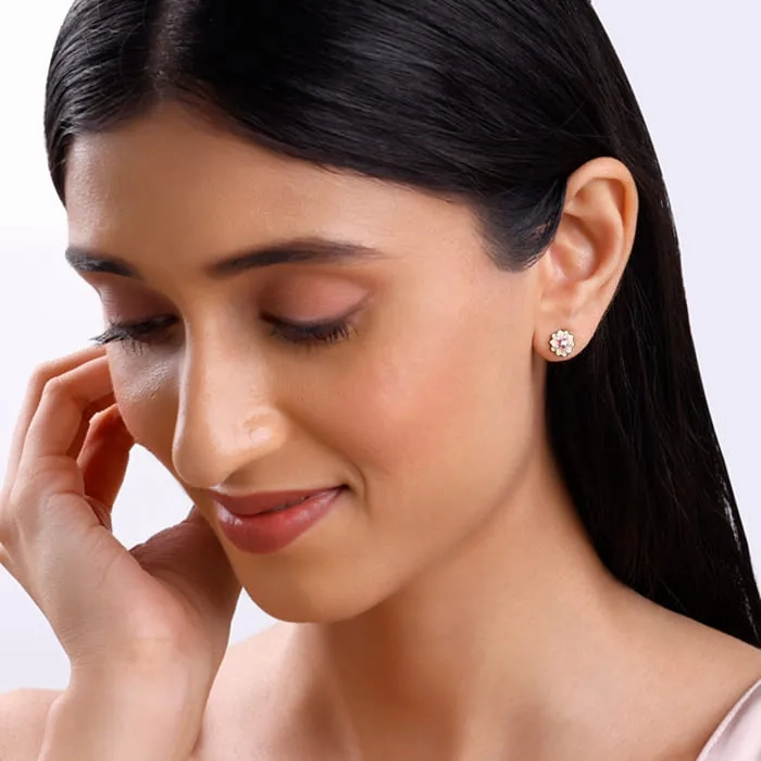 Silver Floral Fusion Earrings
