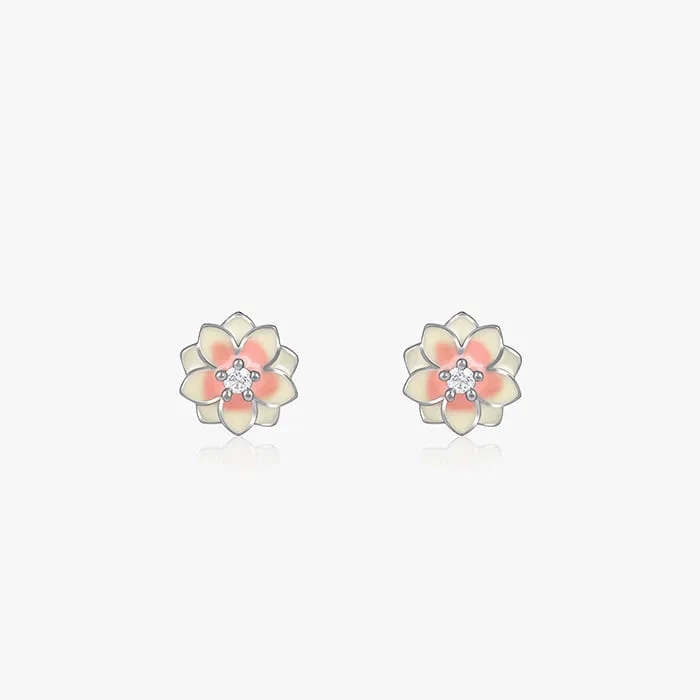 Silver Floral Fusion Earrings