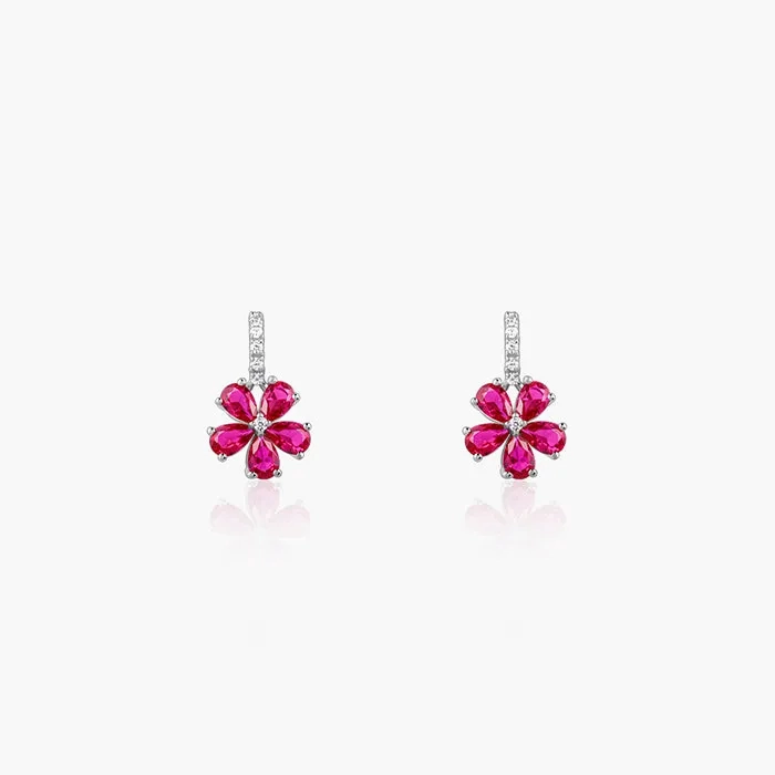 Silver Floral Perfect Earrings