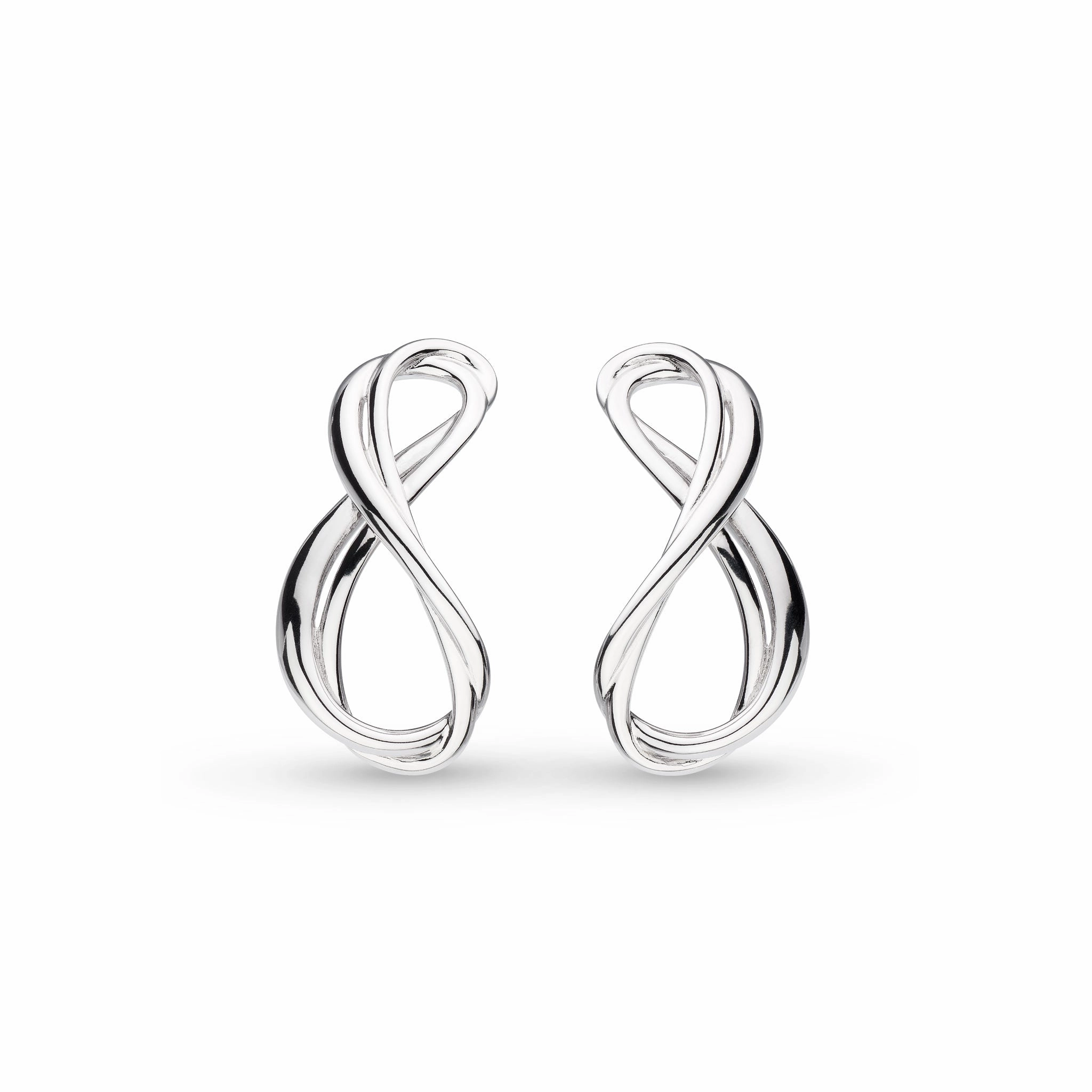 Silver Infinity Grande Stud Earrings