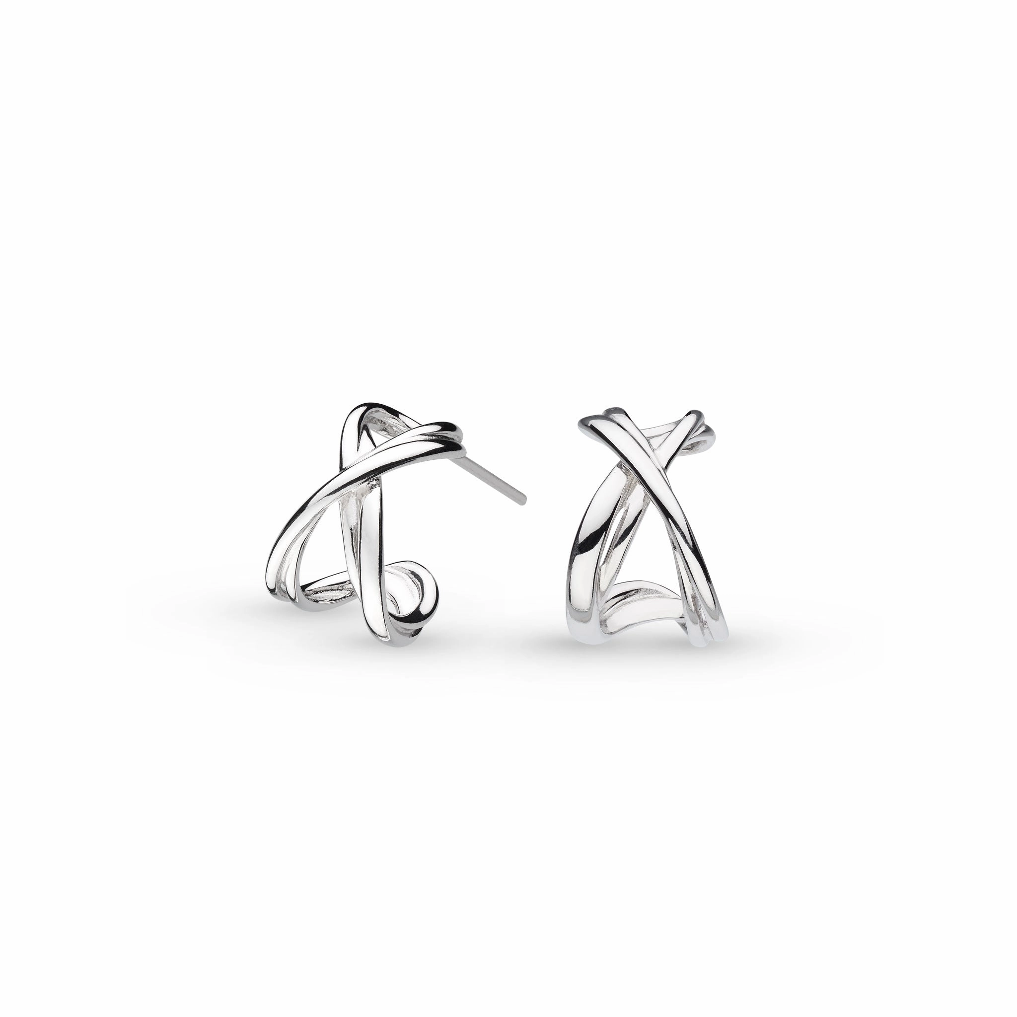 Silver Infinity Hoop Earrings