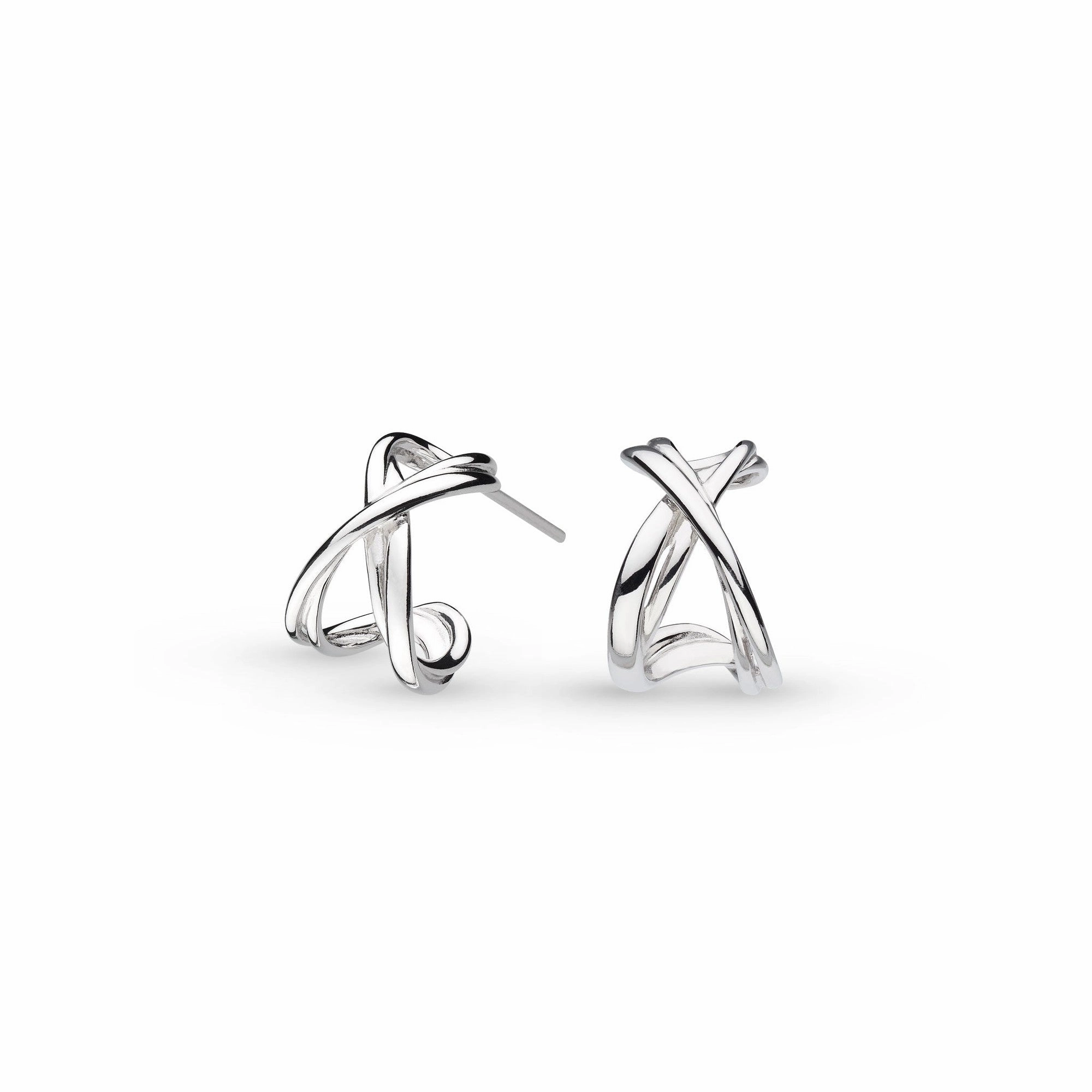 Silver Infinity Hoop Earrings