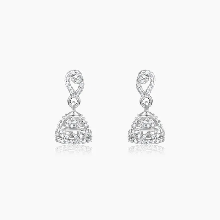 Silver Kunti Jhumki