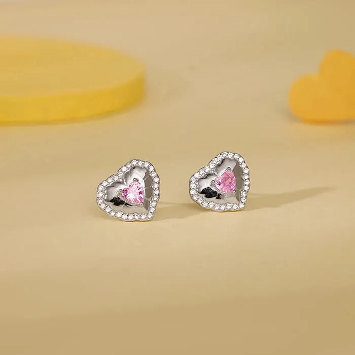 Silver Lovelight Stud Earrings