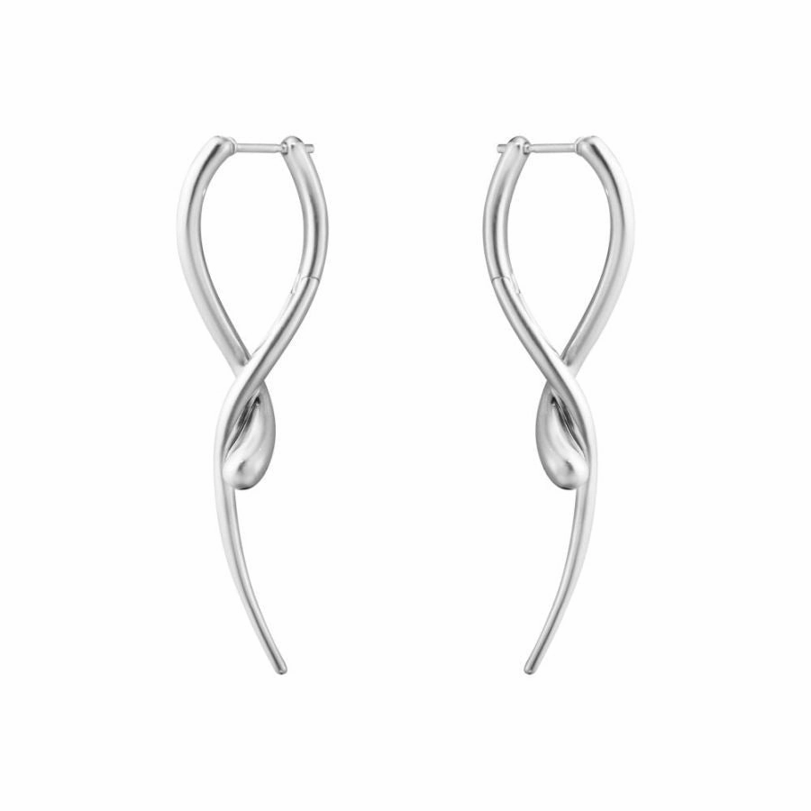 Silver Mercy Long Earrings