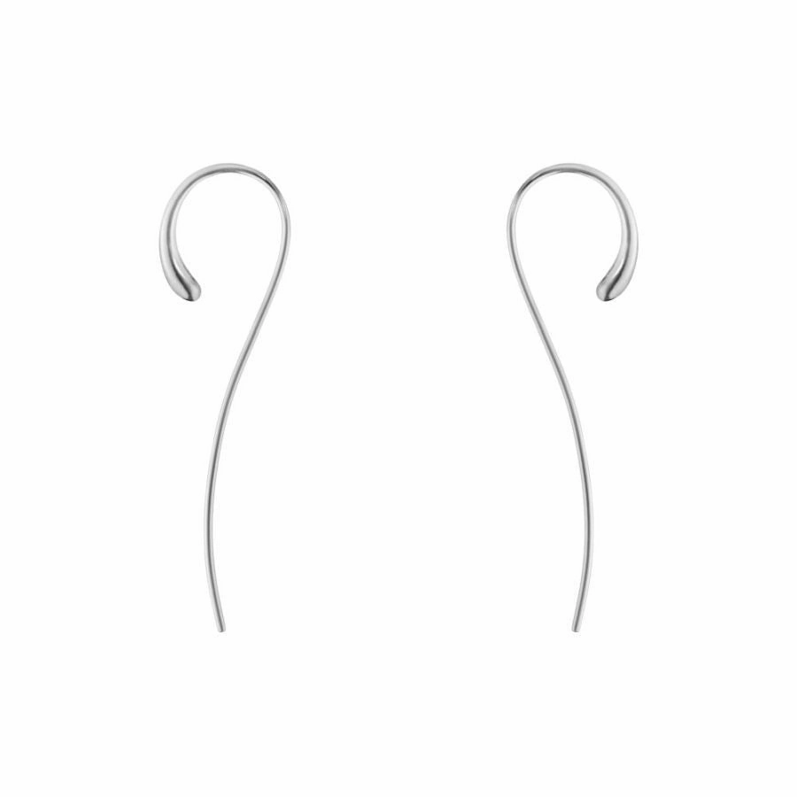 Silver Mercy Long Earrings
