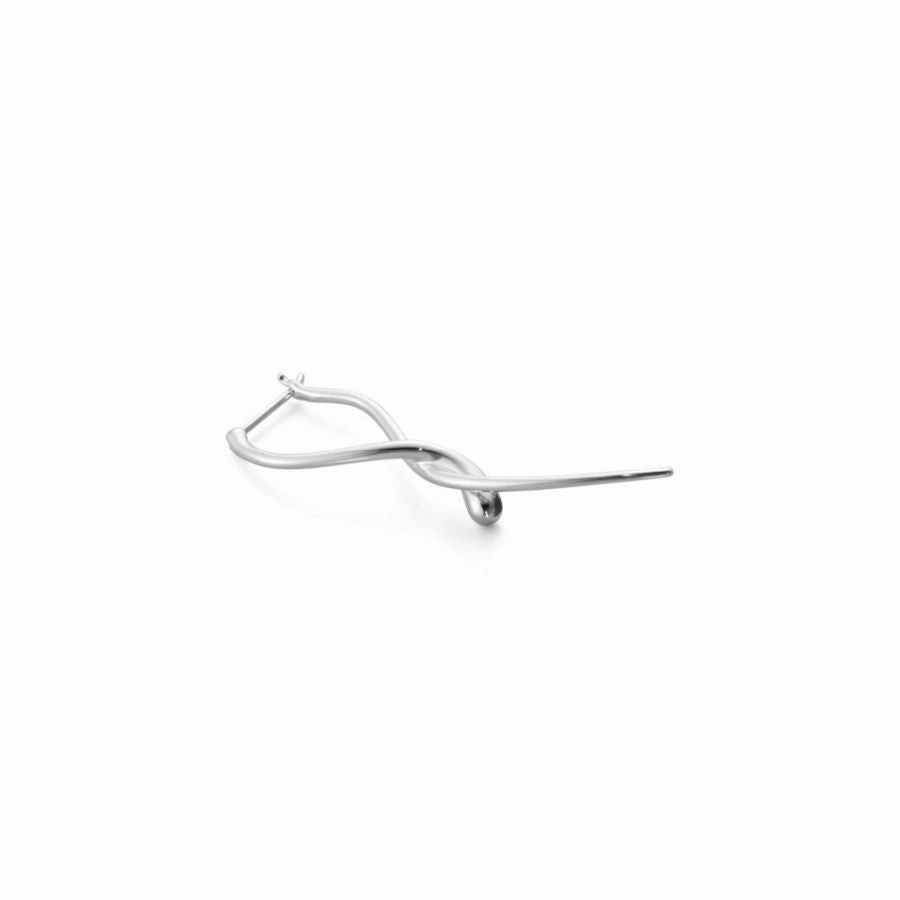 Silver Mercy Long Earrings