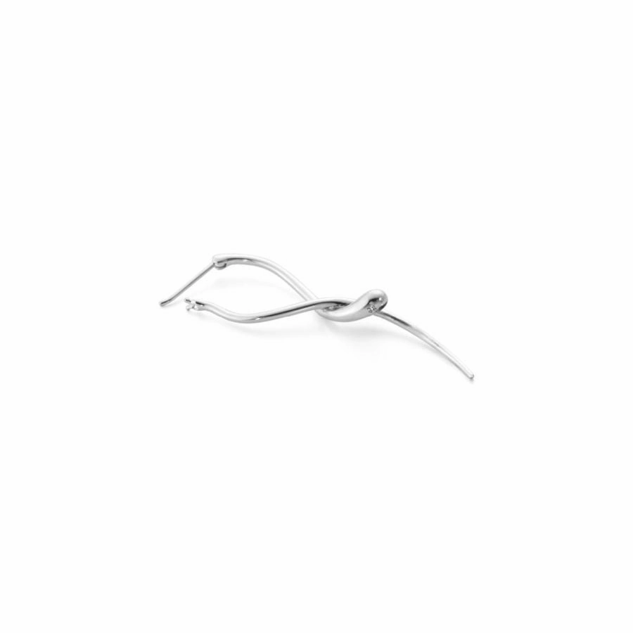 Silver Mercy Long Earrings