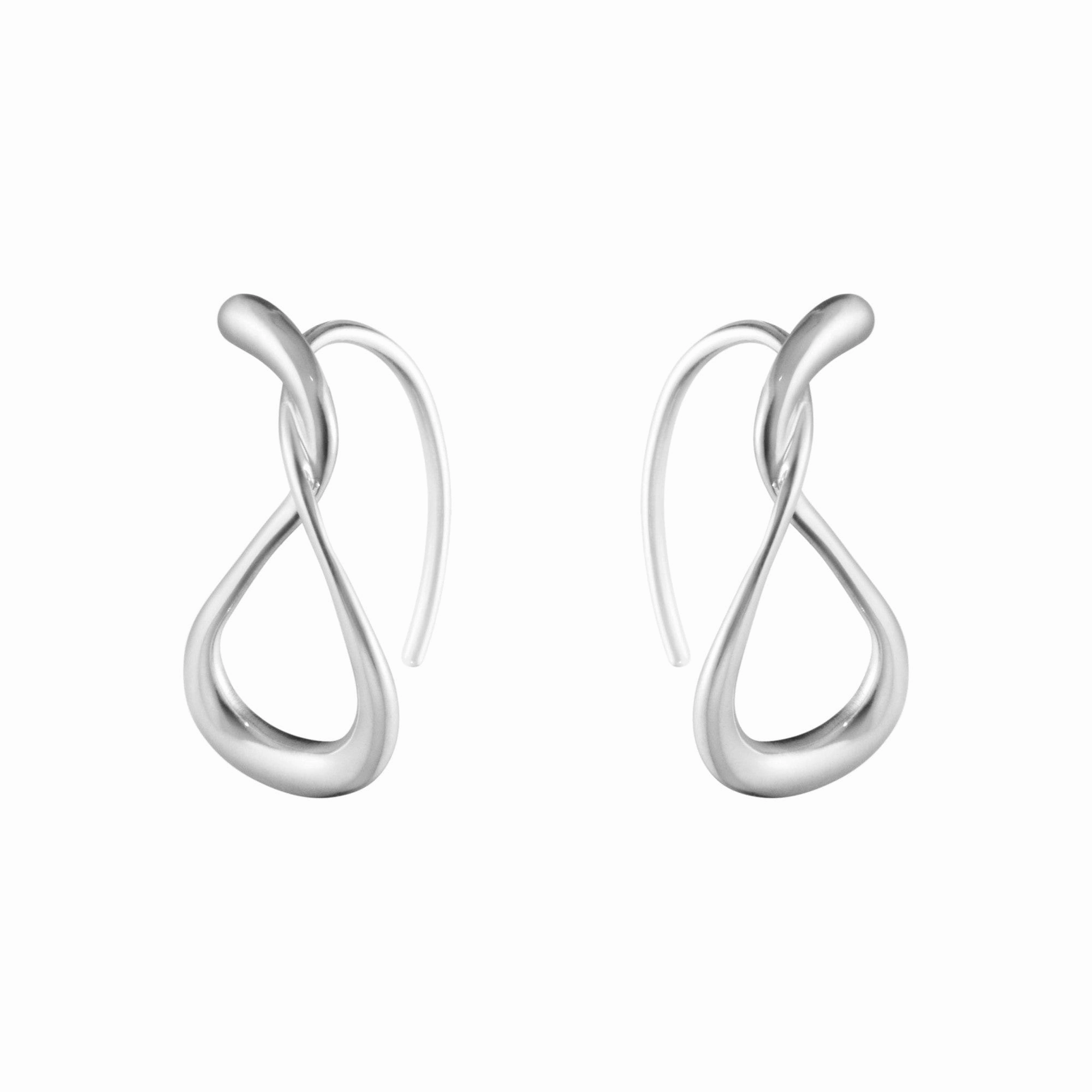 Silver Mercy Small Earhoops