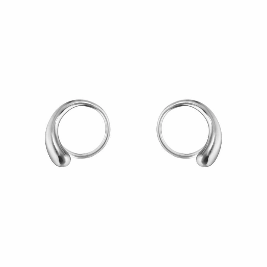 Silver Mercy Swirl Earrings