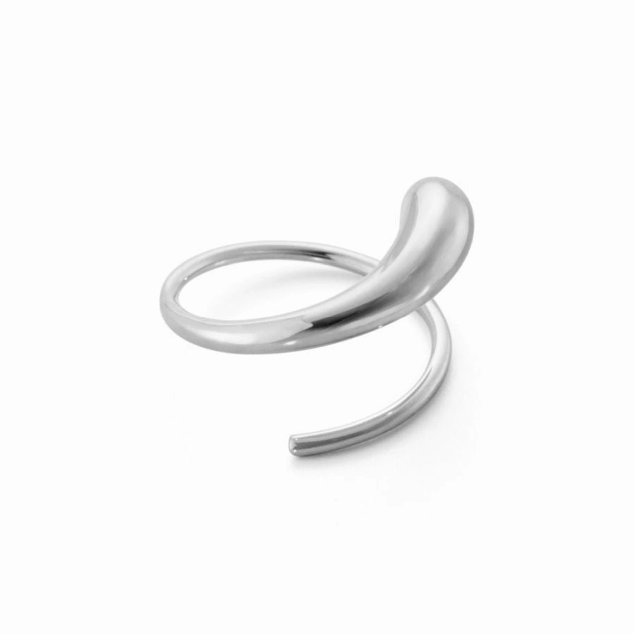 Silver Mercy Swirl Earrings