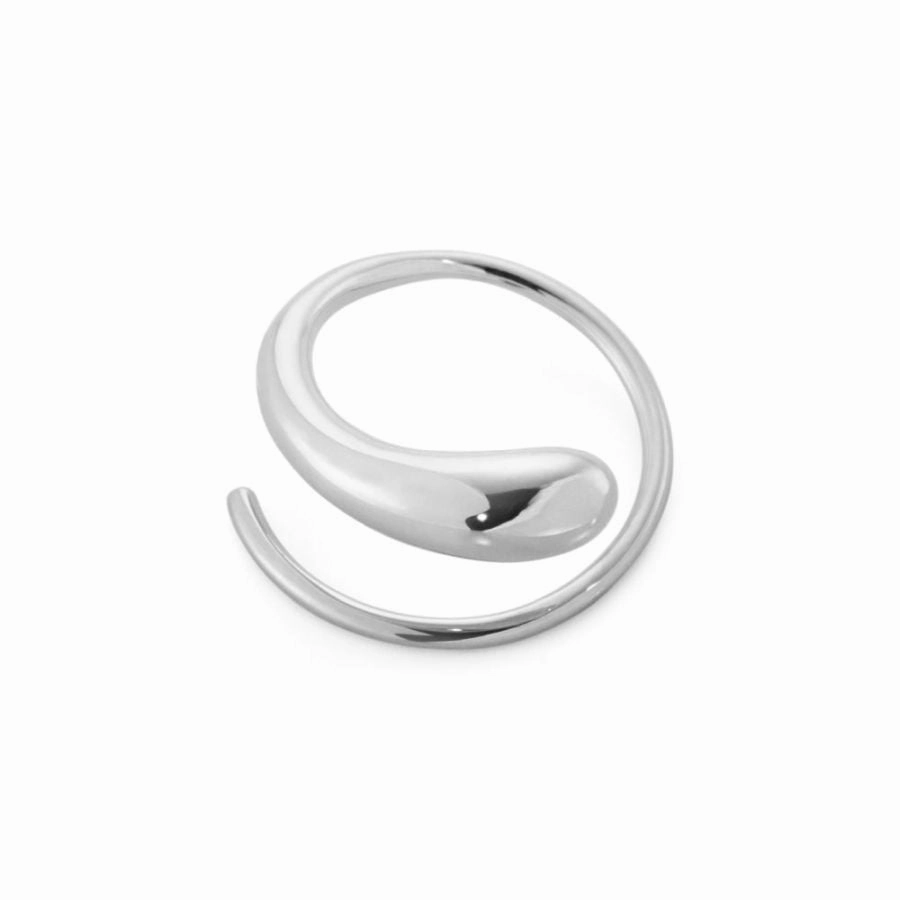 Silver Mercy Swirl Earrings