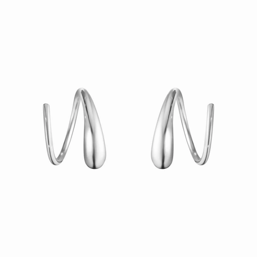 Silver Mercy Swirl Earrings