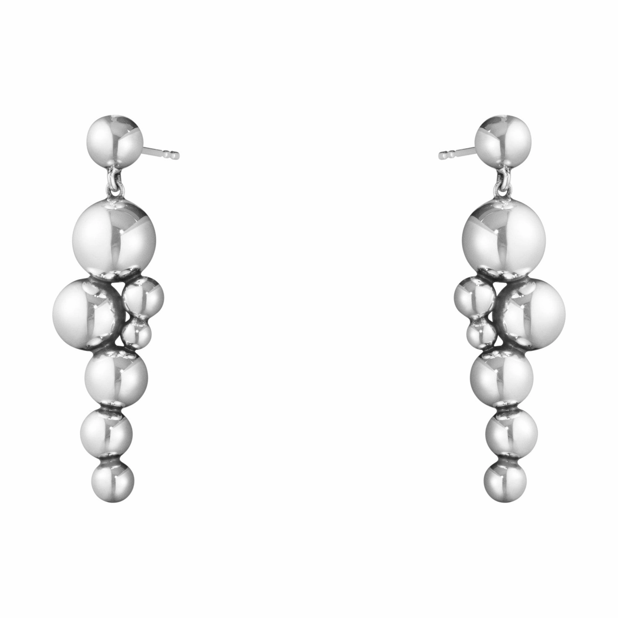 Silver Moonlight Grapes Earrings
