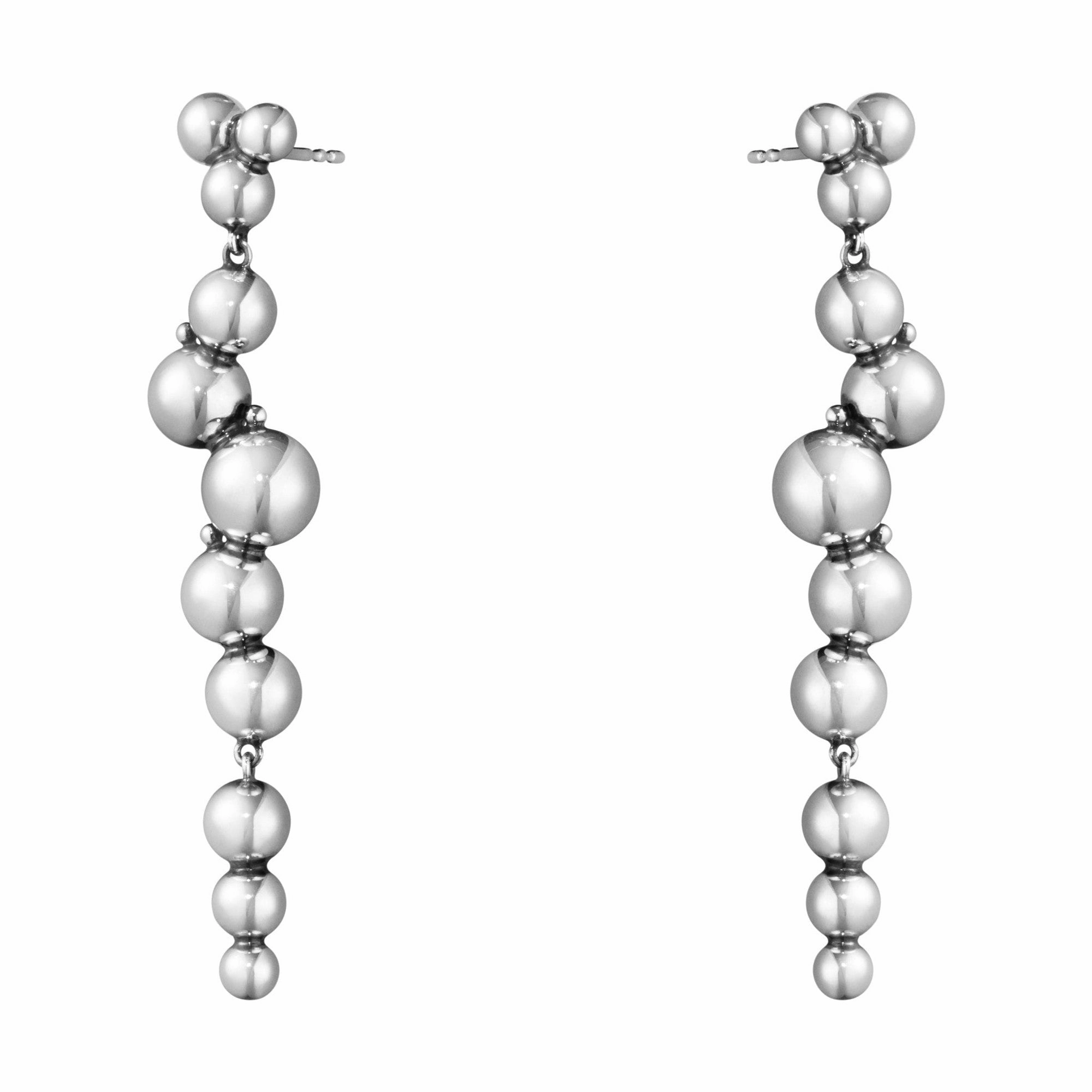 Silver Moonlight Grapes Earrings