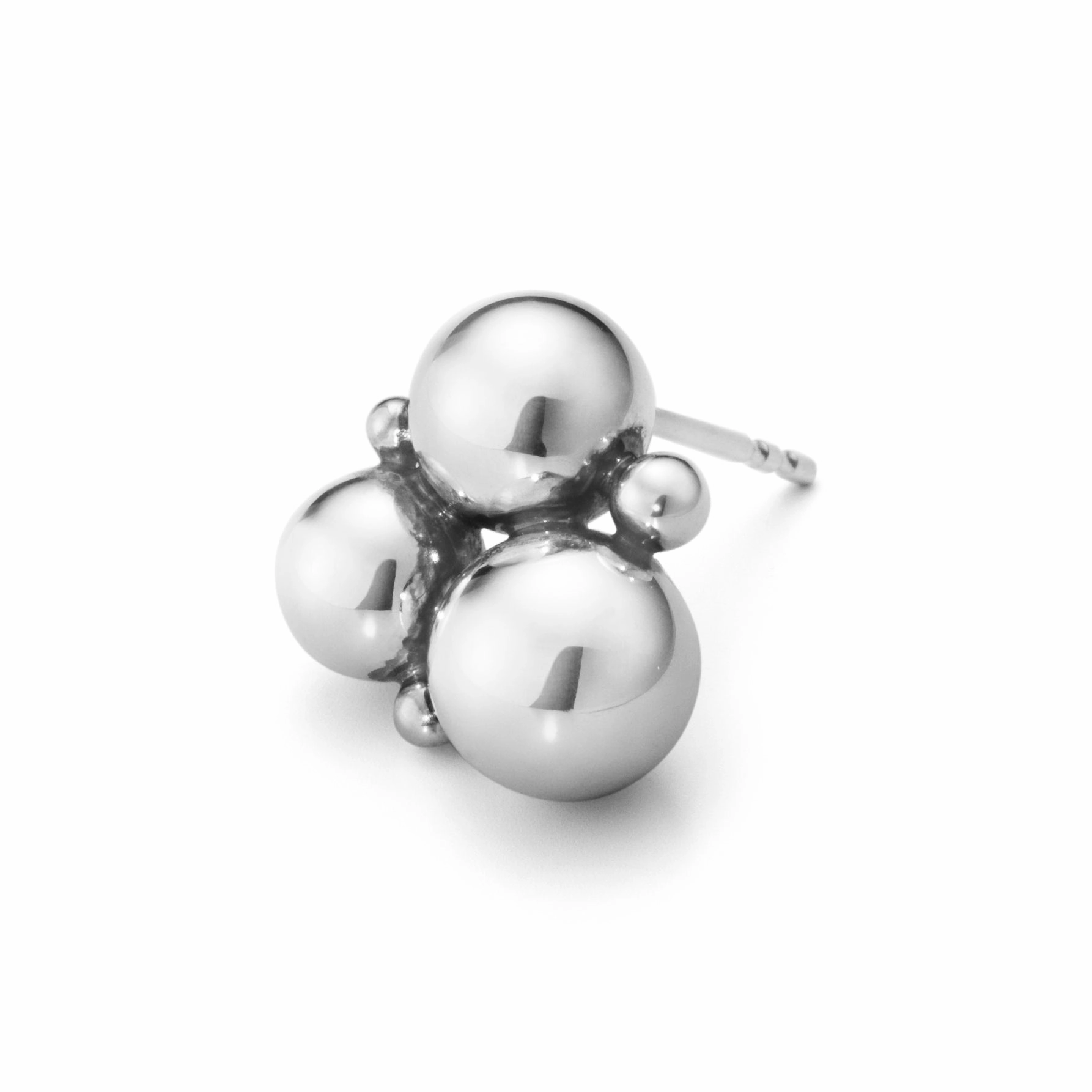 Silver Moonlight Grapes Earstud