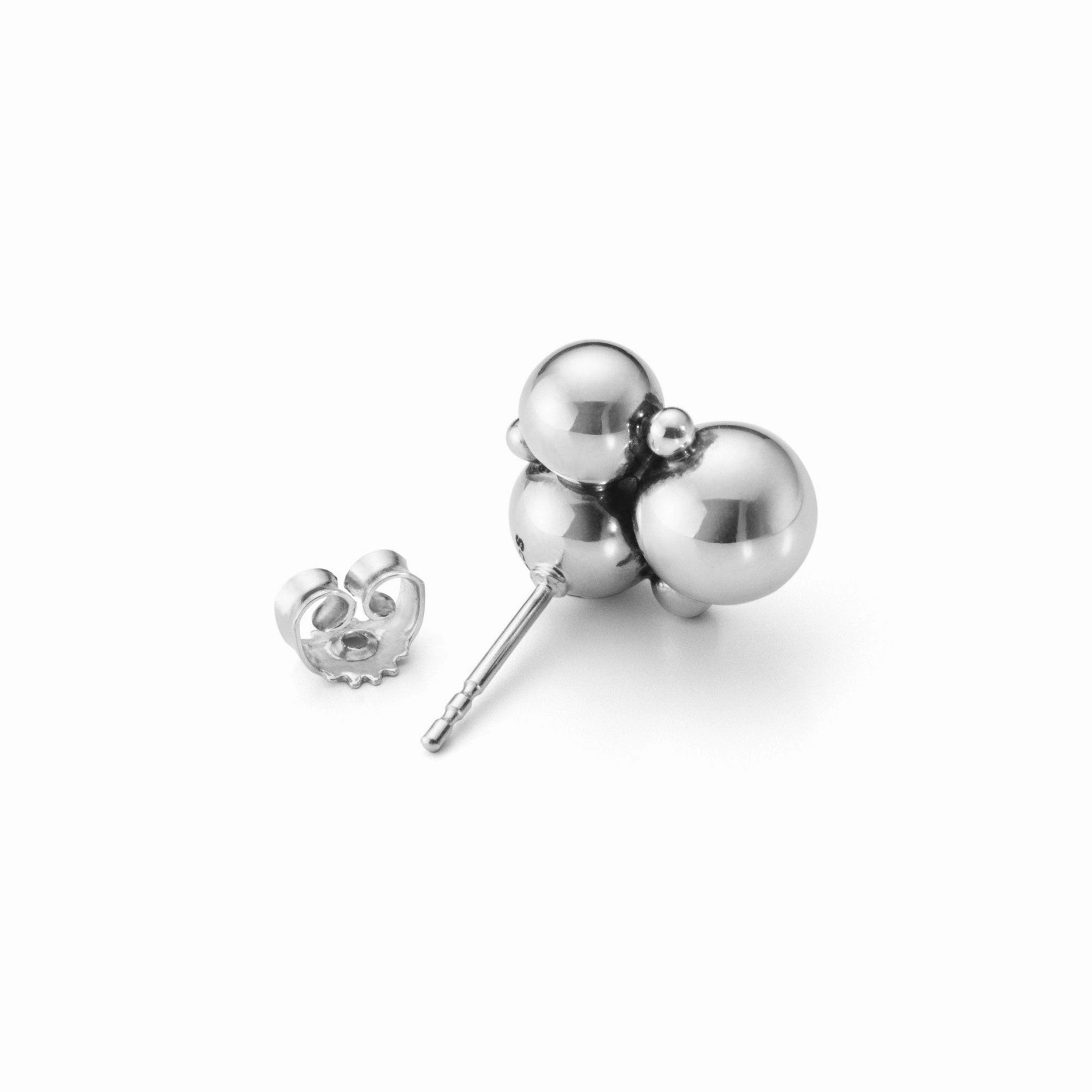 Silver Moonlight Grapes Earstud