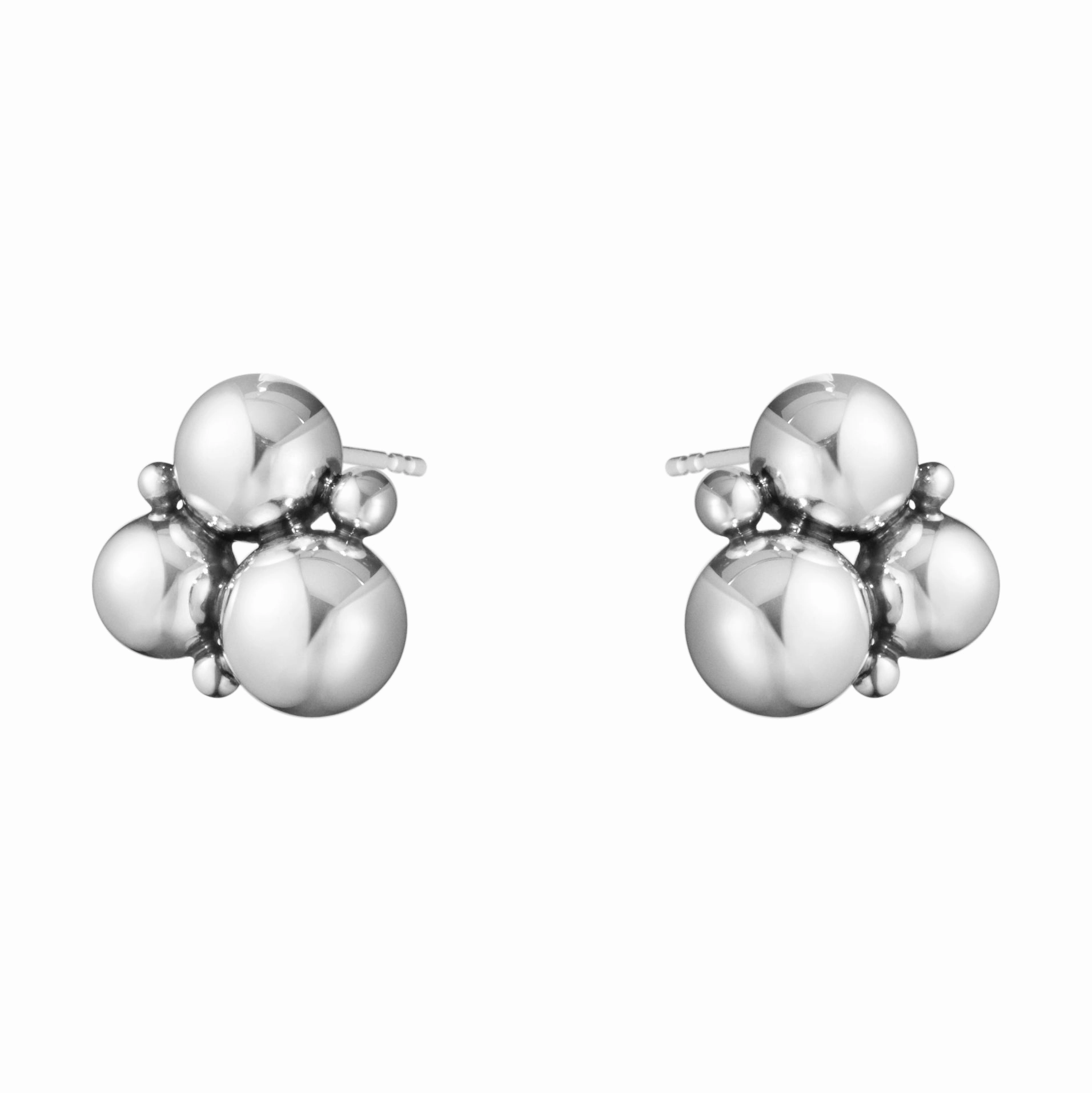 Silver Moonlight Grapes Earstud