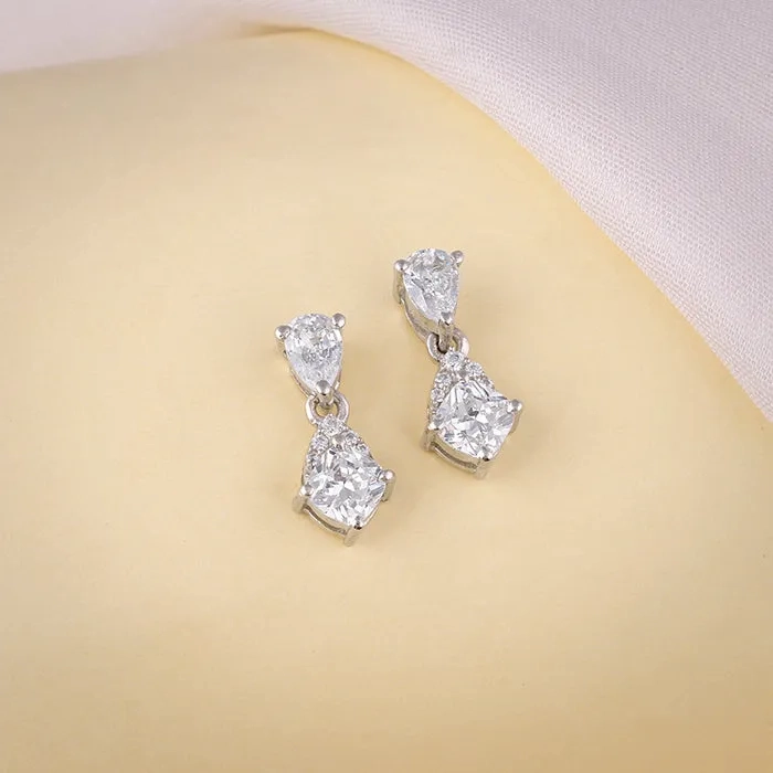 Silver Moonlit Charm Dangler Earrings