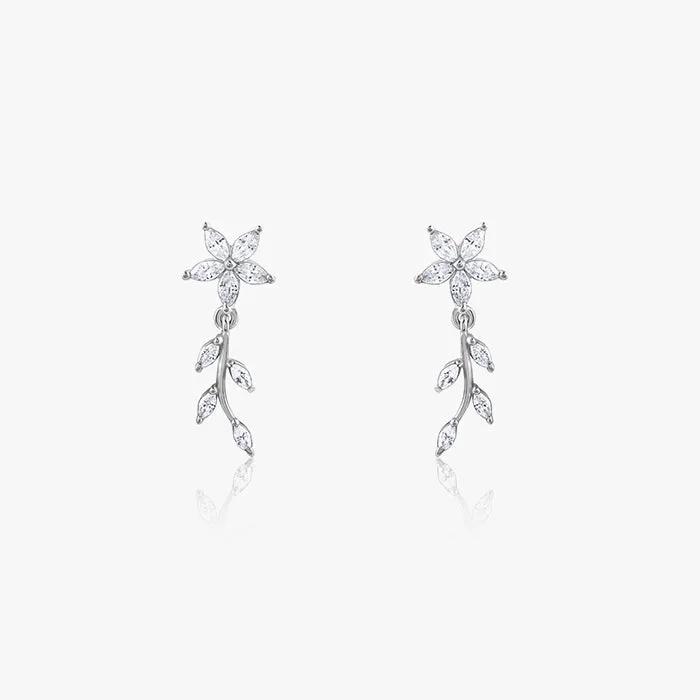 Silver Moonvine Magic Earrings