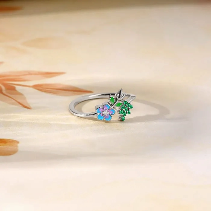 Silver Nectar Love Ring