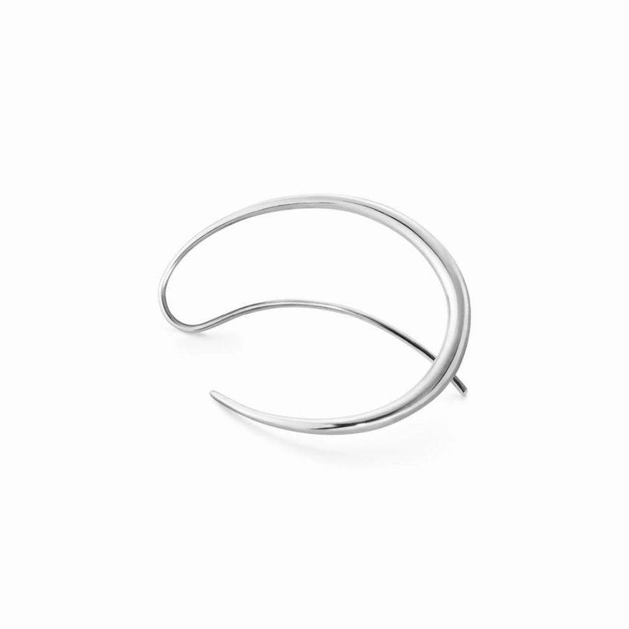 Silver Offspring Earhoops