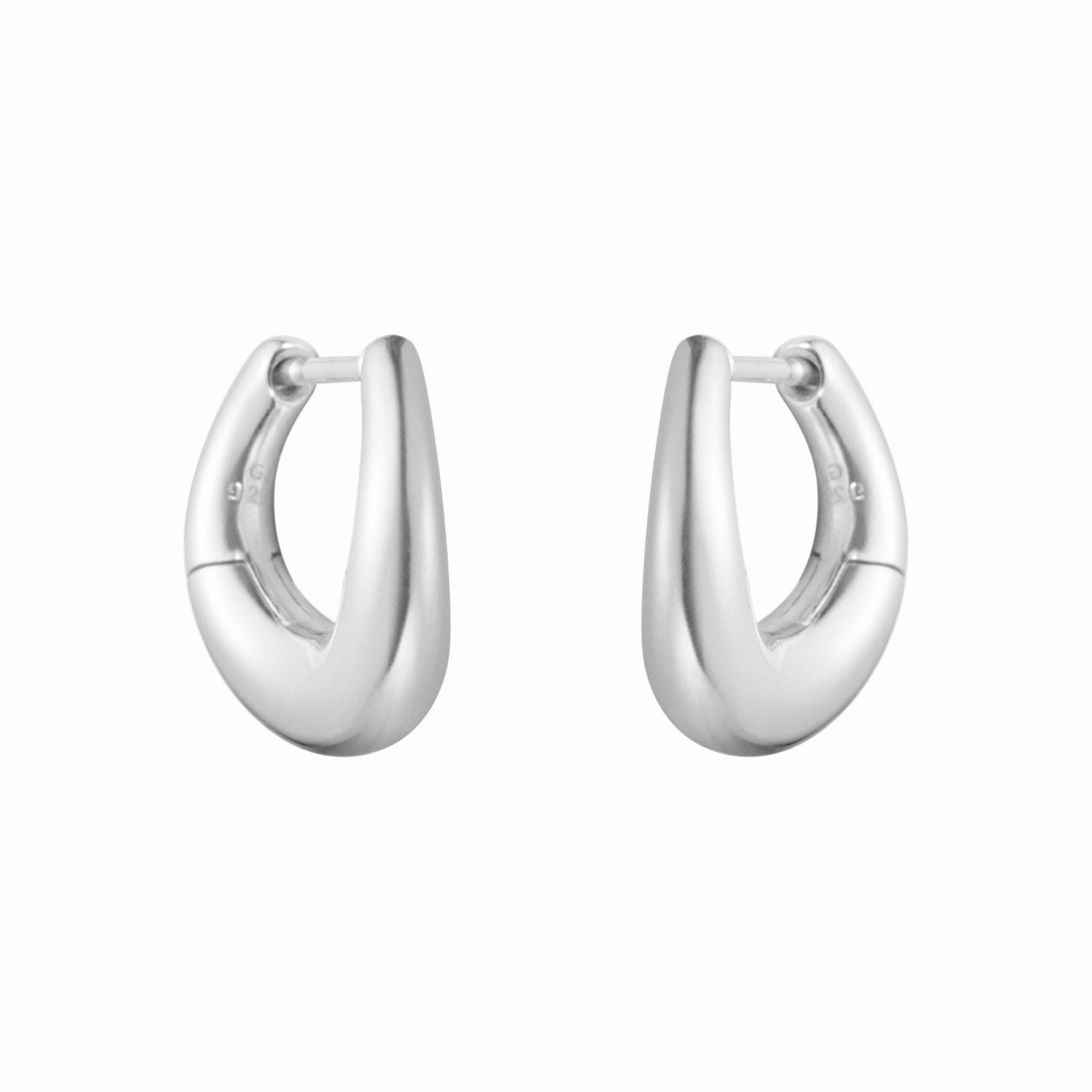 Silver Offspring Small Earhoops