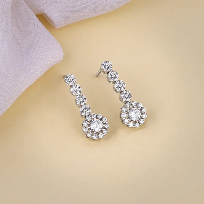 Silver Prima Donna Dangler Earrings