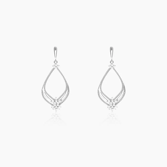 Silver Princess Earrings