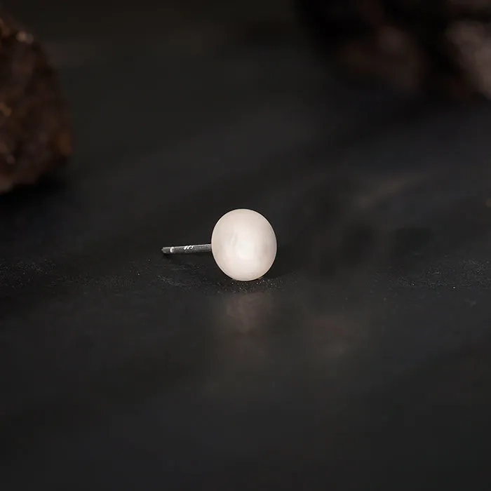 Silver Redefined Stud For Men