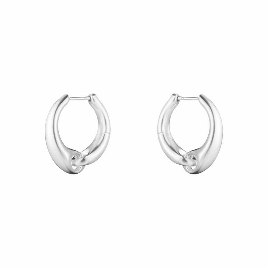 Silver Reflect Large Earhoops