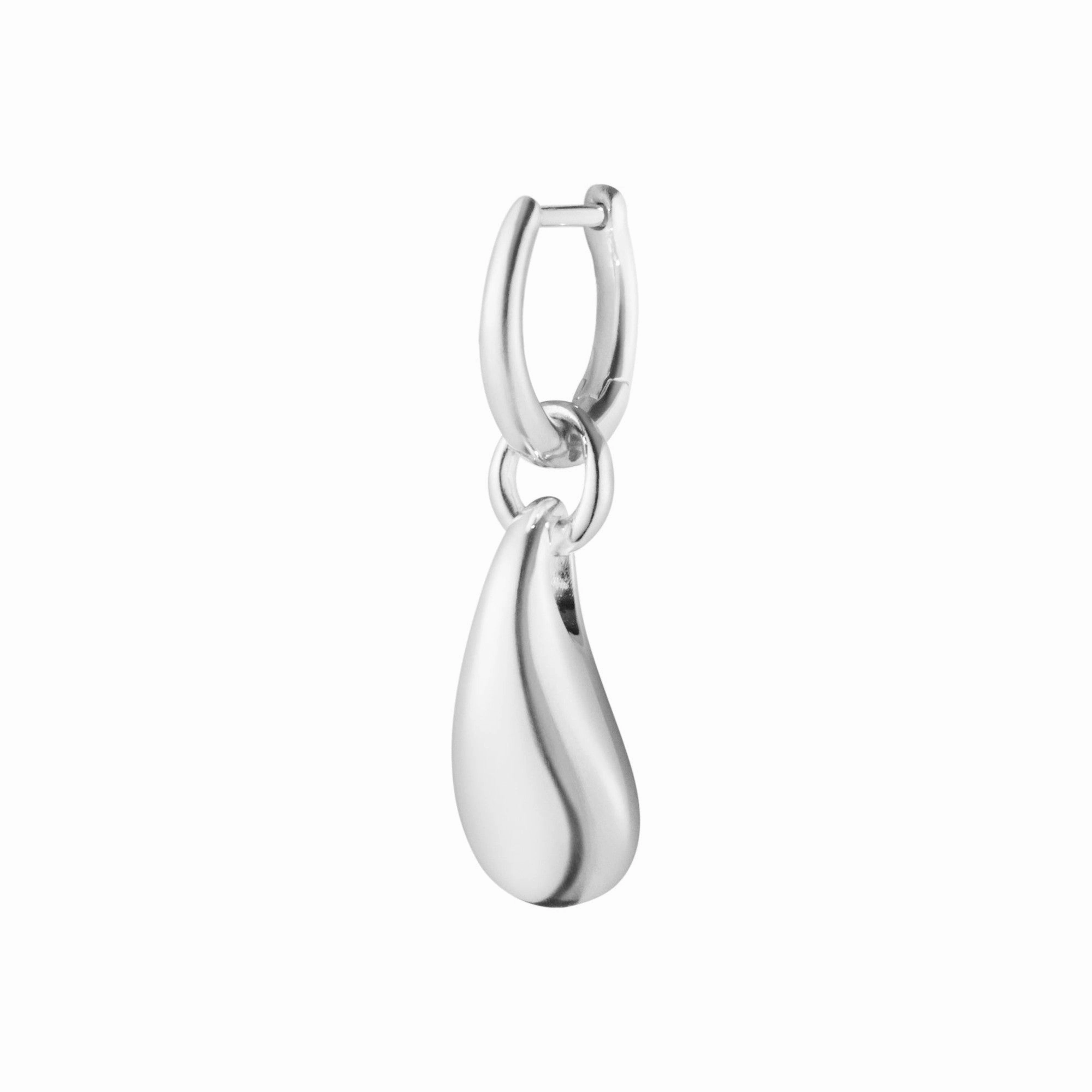 Silver Reflect Left Single Drop Earrings