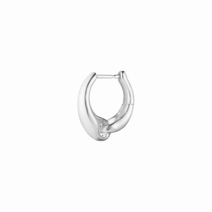 Silver Reflect Single Earhoop