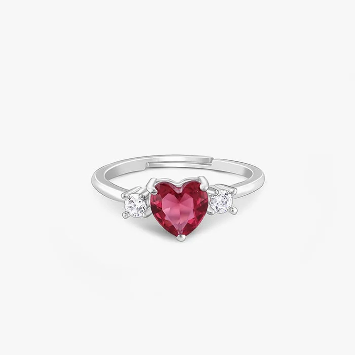 Silver Stay With Me Ring