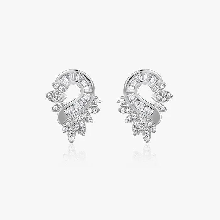 Silver Stunning Bling Earrings